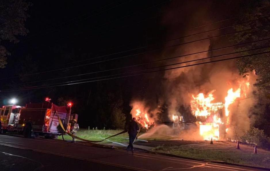 Derry home of Munstis in flames